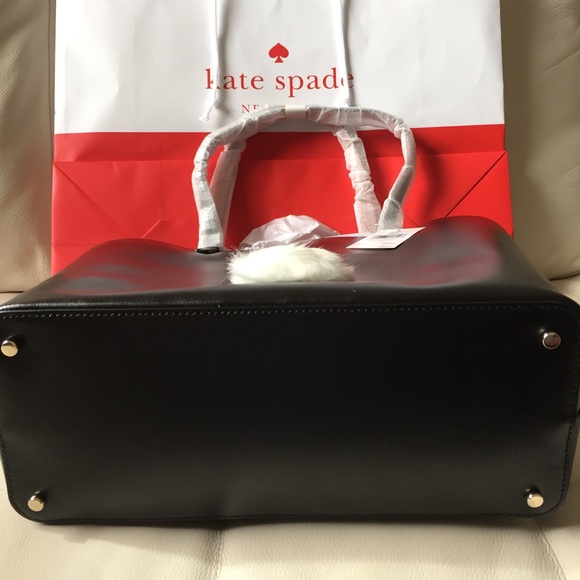 NWT KATE SPADE LEATHER HOP TO IT TOTE RABBIT BAG - Picture 6 of 8